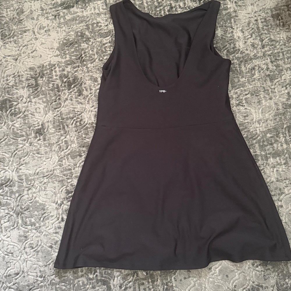 YPB Black Sleeveless A-Line Dress with built in shorts - Picture 4 of 5